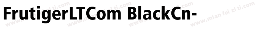 FrutigerLTCom BlackCn字体转换